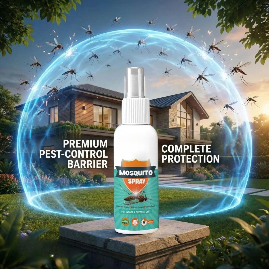Mosquito repellent spray mist in room