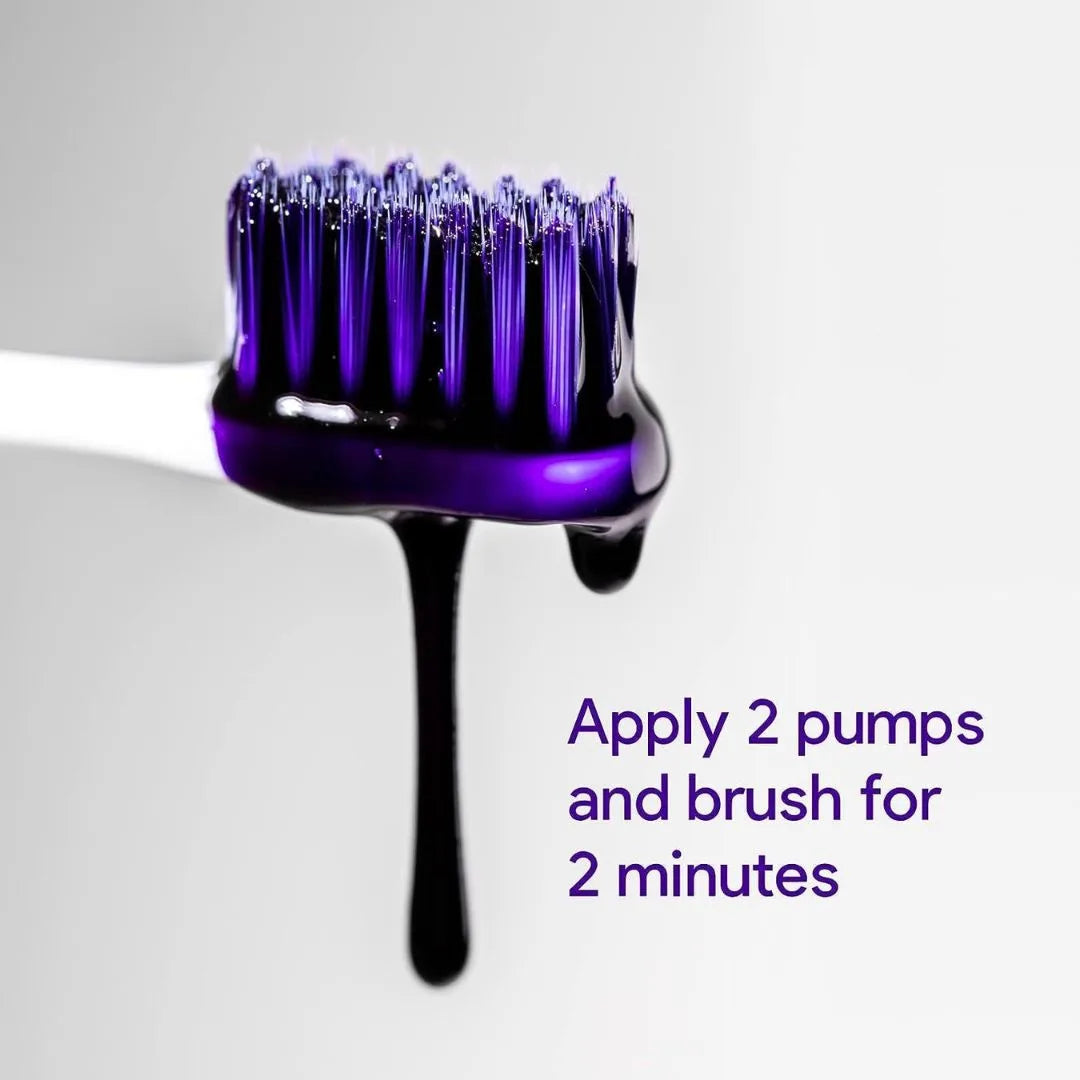 Purple whitening toothpaste product set